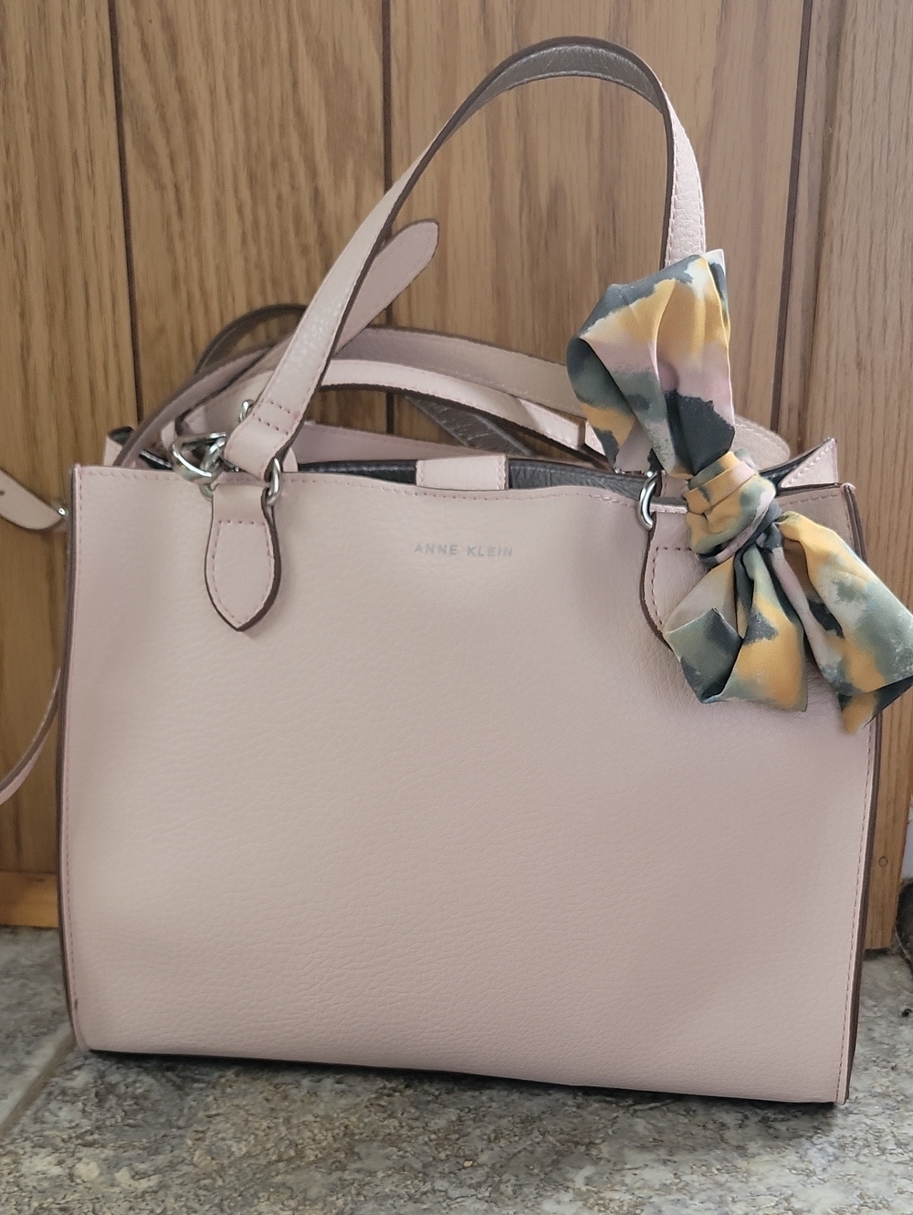 Anne Klein Pale Pink Satchel